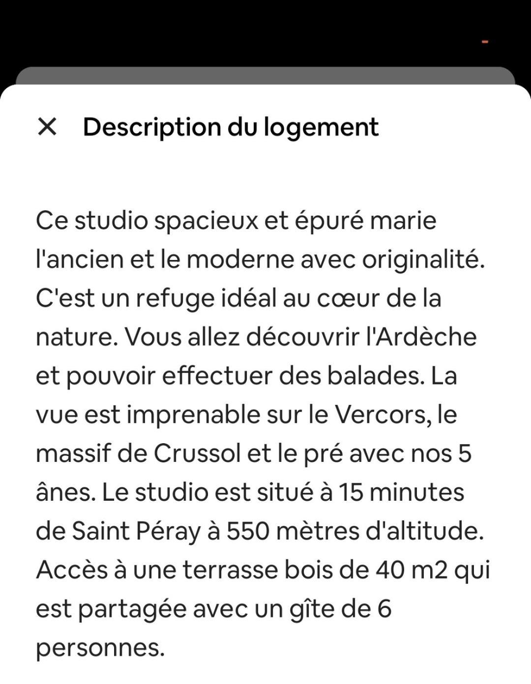 Studio Les Cadichons De La Grange Saint-Péray 외부 사진